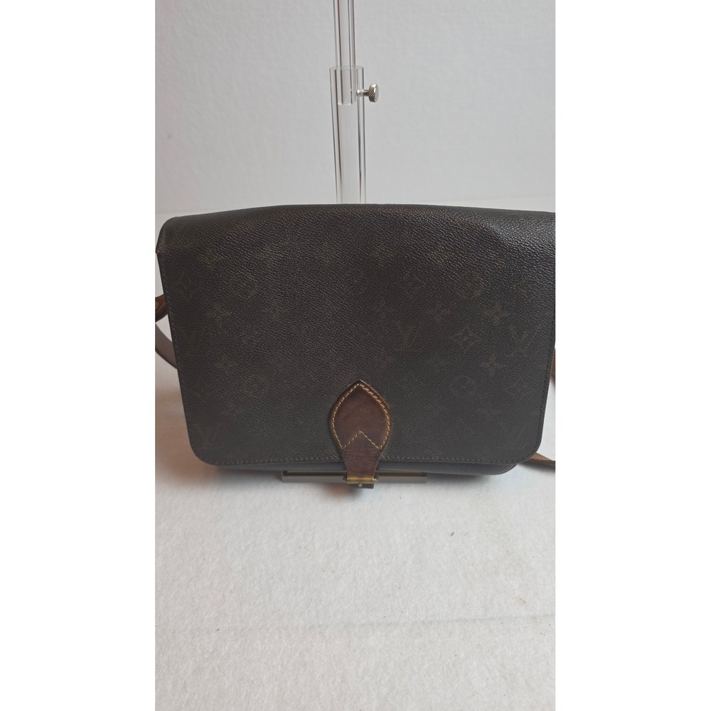 Authentic Vintage Louis Vuitton Monogram Cartouchière 26 GM Crossbody Bag - 1985